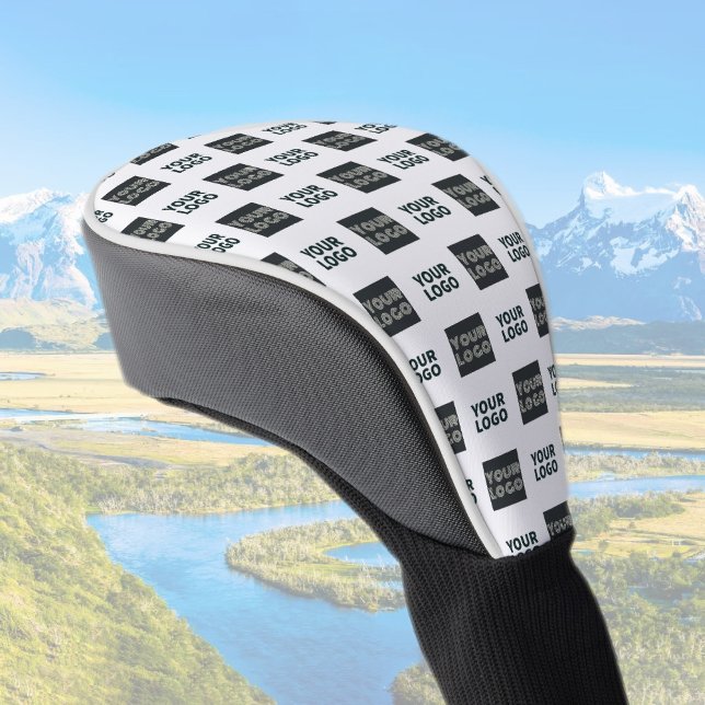 2 Logos Simple Repeating Logo | White Golf Headcover (Von Creator hochgeladen)
