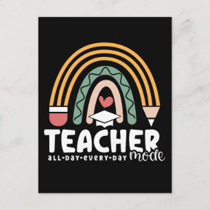2- Lustiger Lehrer-Modus-Lehrgeschenk für Lehrer Postkarte