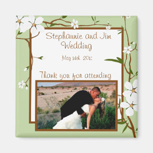 2"" Magnet-Hartriegel-Blumen der Mitteilungs-x2 Magnet