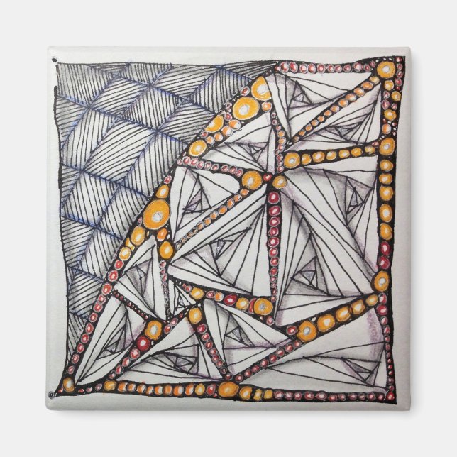 2" Magnet mit Originalkunst (Vorne)