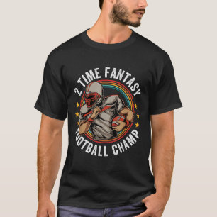 2 Mal Fantasy Football Champ FFFFFFIL Gewinner Ret T-Shirt