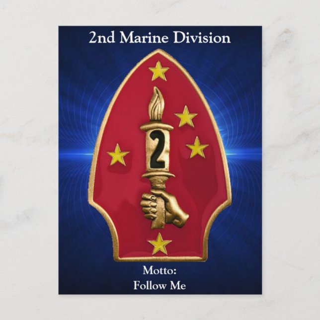 2. Mar Div Postkarte (Vorderseite)