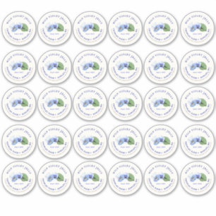 2" Mason Jar Lid Label Violet Jelly Vinyl