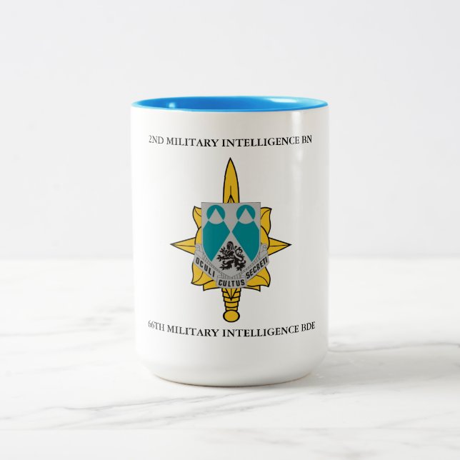 2. MILITÄRISCHE INTELLIGENZ-BATTALION 66. M I BDE  ZWEIFARBIGE TASSE (Mittel)