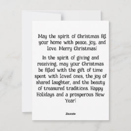 2. Möge Ihre Zuhause mit der Wärme gefüllt werden Feiertagskarte