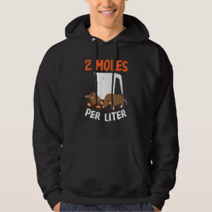 2 Moles Per Liter Animal Science Chemical Design Hoodie