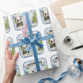 2 Monate Baby Meilenstein Weltabenteuer Geschenkpapier