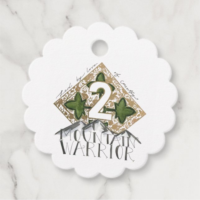 2 Mountain Warriors, 4 ID Geschenkanhänger  (Vorderseite)