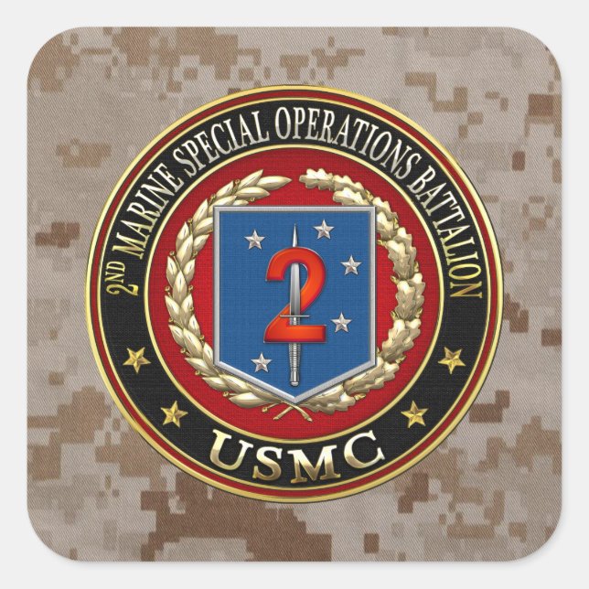 2. MSOB [3D] QUADRATISCHER AUFKLEBER (Vorderseite)