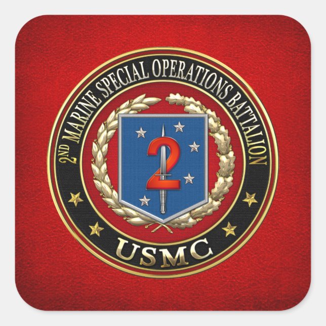 2. MSOB [3D] QUADRATISCHER AUFKLEBER (Vorderseite)