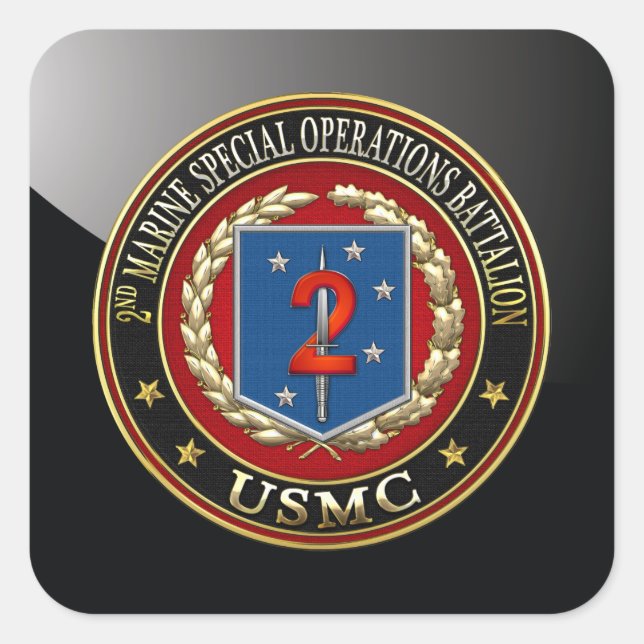 2. MSOB [3D] QUADRATISCHER AUFKLEBER (Vorderseite)