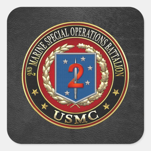 2. MSOB [3D] QUADRATISCHER AUFKLEBER (Vorderseite)