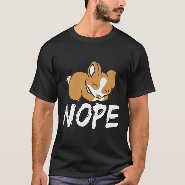 2 Nein - Corgi T-Shirt (Vorderseite)