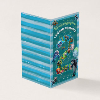 2 Niedliche 2-Handle-Party - Einladung zum Geburts