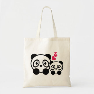 2 niedliche Panda-Taschen-Tasche Tragetasche