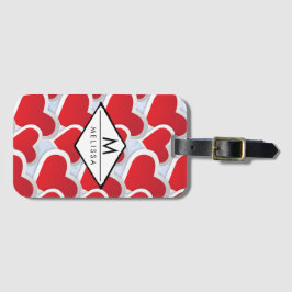 2 Niedliches rotes Herz Gepäckanhänger