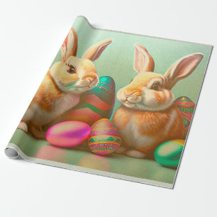 2 Osterhase und Eier Sammlung Geschenkpapier