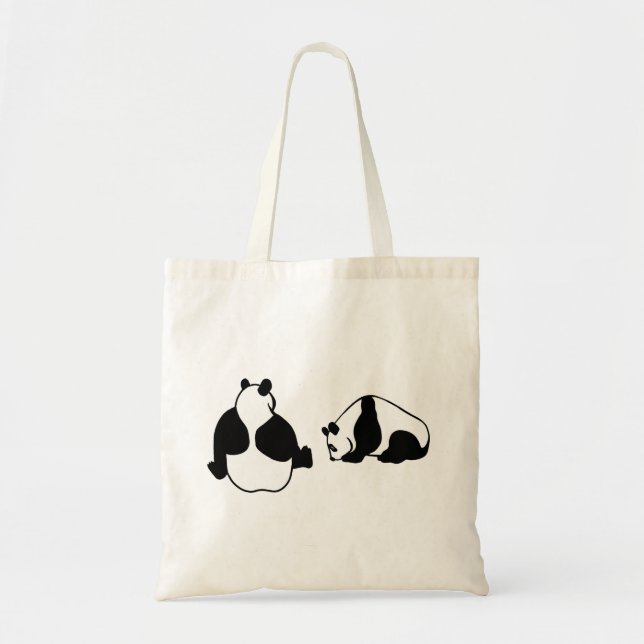 2 Pandas Tragetasche (Vorne)