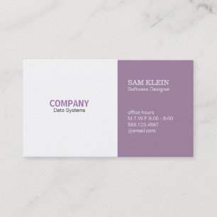 2 Panel Lilac Visitenkarte