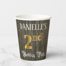 2. Party zum Geburtstag — Imitate Gold & Imitate W Pappbecher