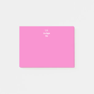 2 Personalisiertes Monogramm, Tonne Post-it Klebezettel