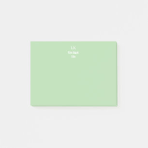 2 Personalisiertes Monogramm, Tonne Post-it Klebezettel