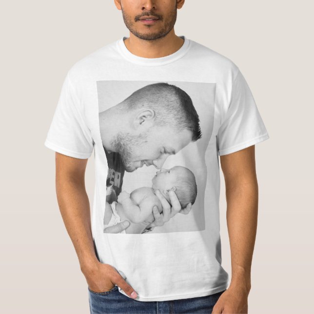 2 Photo Custom Double Sided  T-Shirt (Vorderseite)