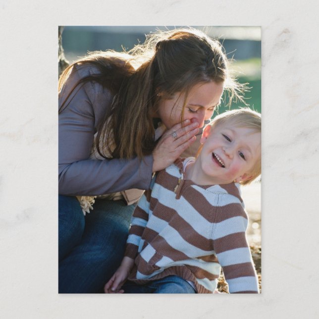 2 Photo Custom  Postkarte (Vorderseite)