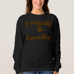 2 Pitbuls und Amp zählt Sweatshirt