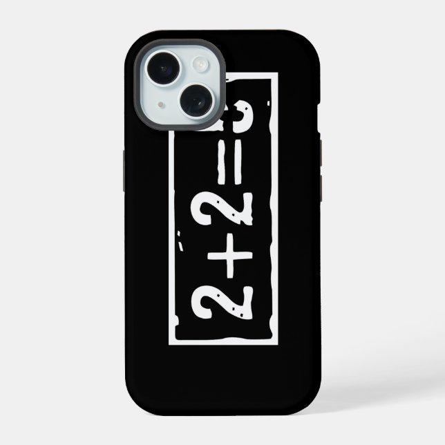 2 plus 2 gleich 5 iPhone 15 hülle (Rückseite)