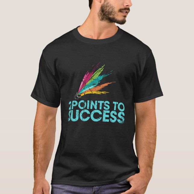 2 Points To Success For Badminton Player Or Badmin T-Shirt (Vorderseite)