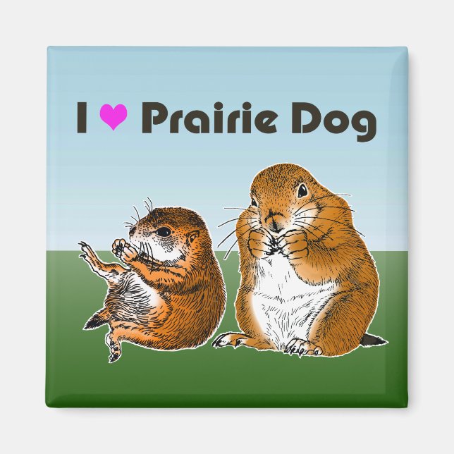 2 Präriehunde (2) Magnet (Vorne)