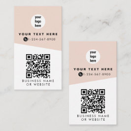 2 QR Codes 2 Firmenlogos und 2 Kontaktpersonen Ros Visitenkarte