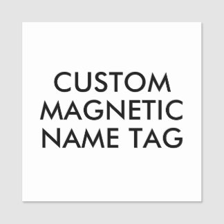 2" QUADRATISCHE individuelle magnetische Namenssch Namensschild