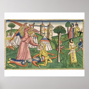 2 Rache Könige 19 Gottes 35-37 auf Assyria, von t Poster