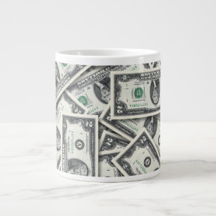 $2 Rechnung Geldmuster Jumbo-Tasse