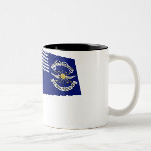 2. Regiment-lt Dragoons Waving Flag Zweifarbige Tasse