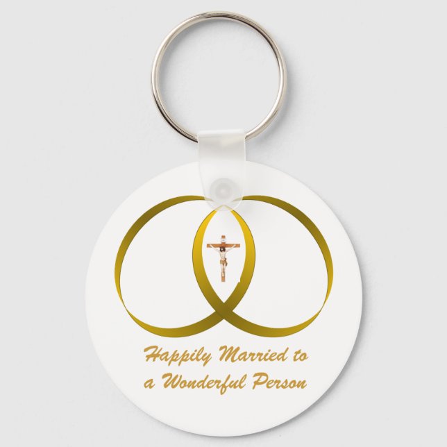 2 Ringe & JESUS, Schlüsselanhänger (Vorderseite)