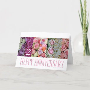2. Rose zum Hochzeitstag Karte