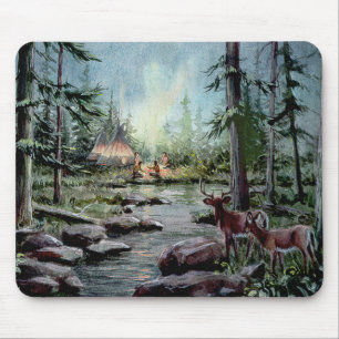 2 ROTWILD-UHR durch SHARON SHARPE Mousepad