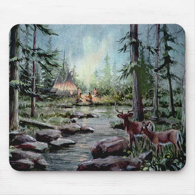 2 ROTWILD-UHR durch SHARON SHARPE Mousepad (Vorne)