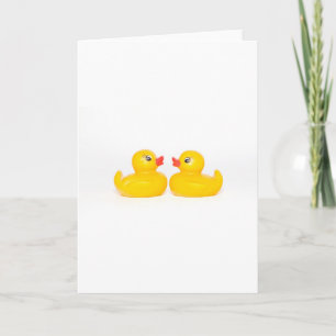 2 Rubber Ducks in Love Karte