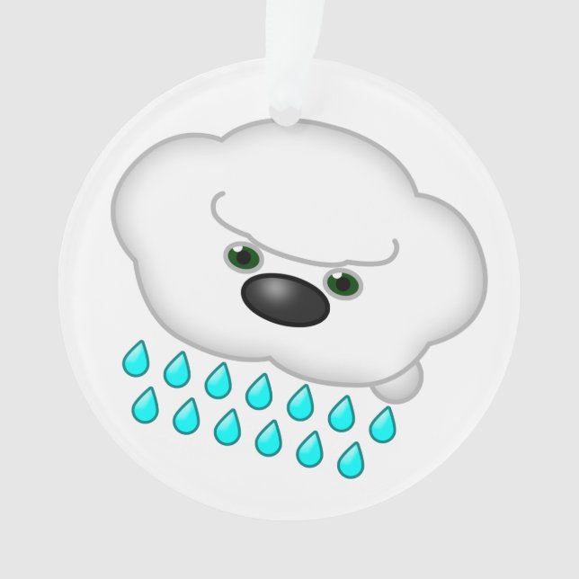 2 Ruhende Hundewolken - reversibel Ornament (Vorderseite)