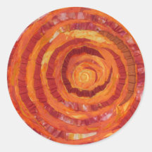 2. Sacral Chakra - Orange Paint-Fabric #2