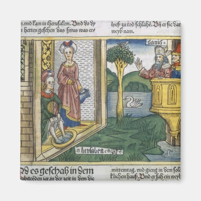 2 Samuel 11 1-5 David sieht Bathsheba Baden, von Magnet (Vorne)