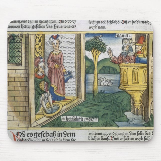 2 Samuel 11 1-5 David sieht Bathsheba, von zu Mousepad (Vorne)