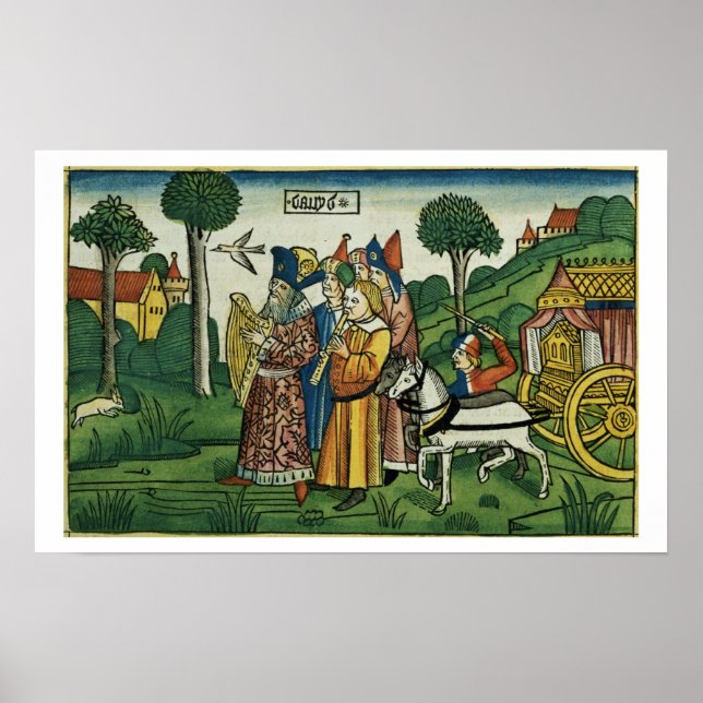 2 Samuel 6 1-5 David brings the Ark to Jerusalem, Poster (Vorne)