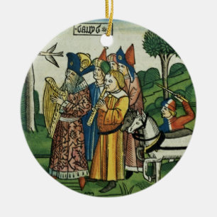 2 Samuel 6 1-5 David holt die Arche nach Keramik Ornament