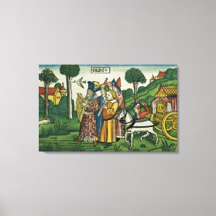 2 Samuel 6 1-5 David holt die Arche nach Leinwanddruck