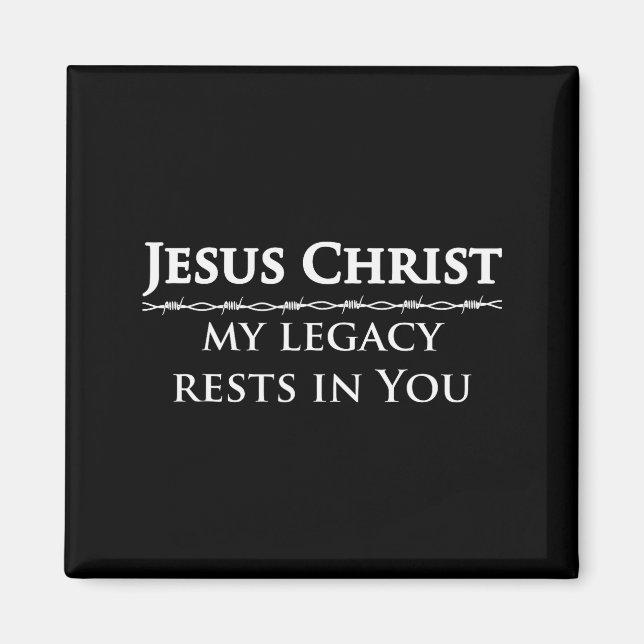 2 Samuel 7 Bibelvers zum Studium Herr Jesus Christ Magnet (Vorne)